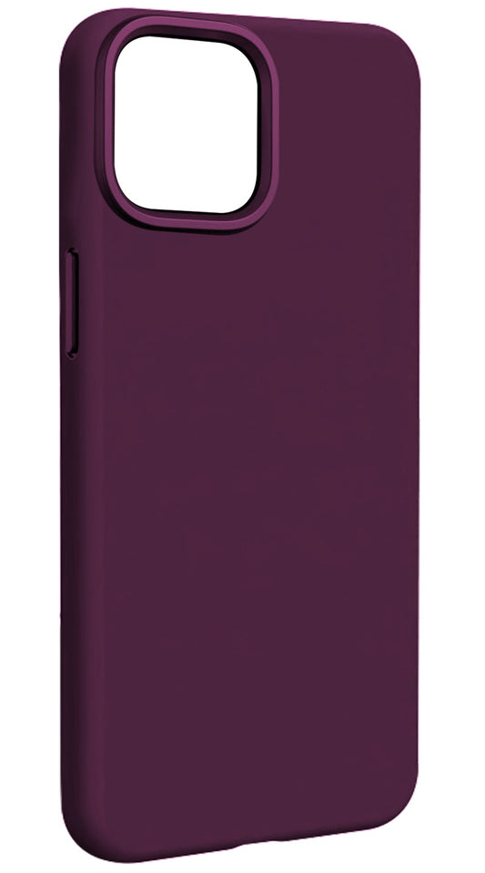 Capa MagSafe para Apple iPhone 15 Pro, Etteri, Silicone Mag, Vinho