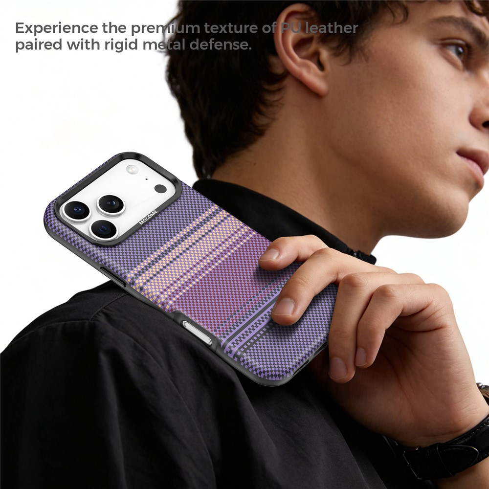 Capa MagSafe para Apple iPhone 17 Pro Max, OEM, Gradient Rainbow, Roxo