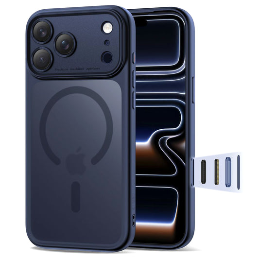 Capa MagSafe para Apple iPhone 17 Pro Max, Tech-Protect, MagPeak, Azul Mate