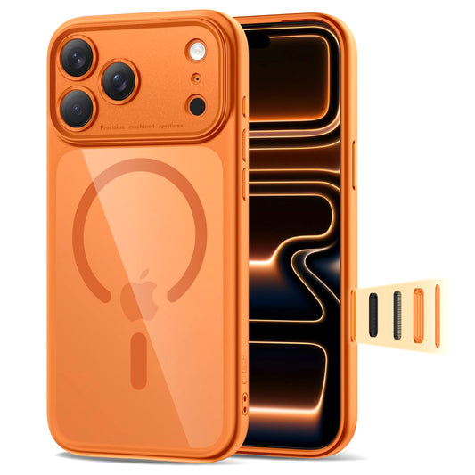 Capa MagSafe para Apple iPhone 17 Pro Max, Tech-Protect, MagPeak, Laranja