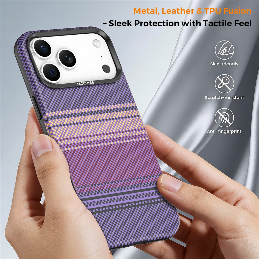 Capa MagSafe para Apple iPhone 17 Pro, OEM, Gradient Rainbow, Roxo