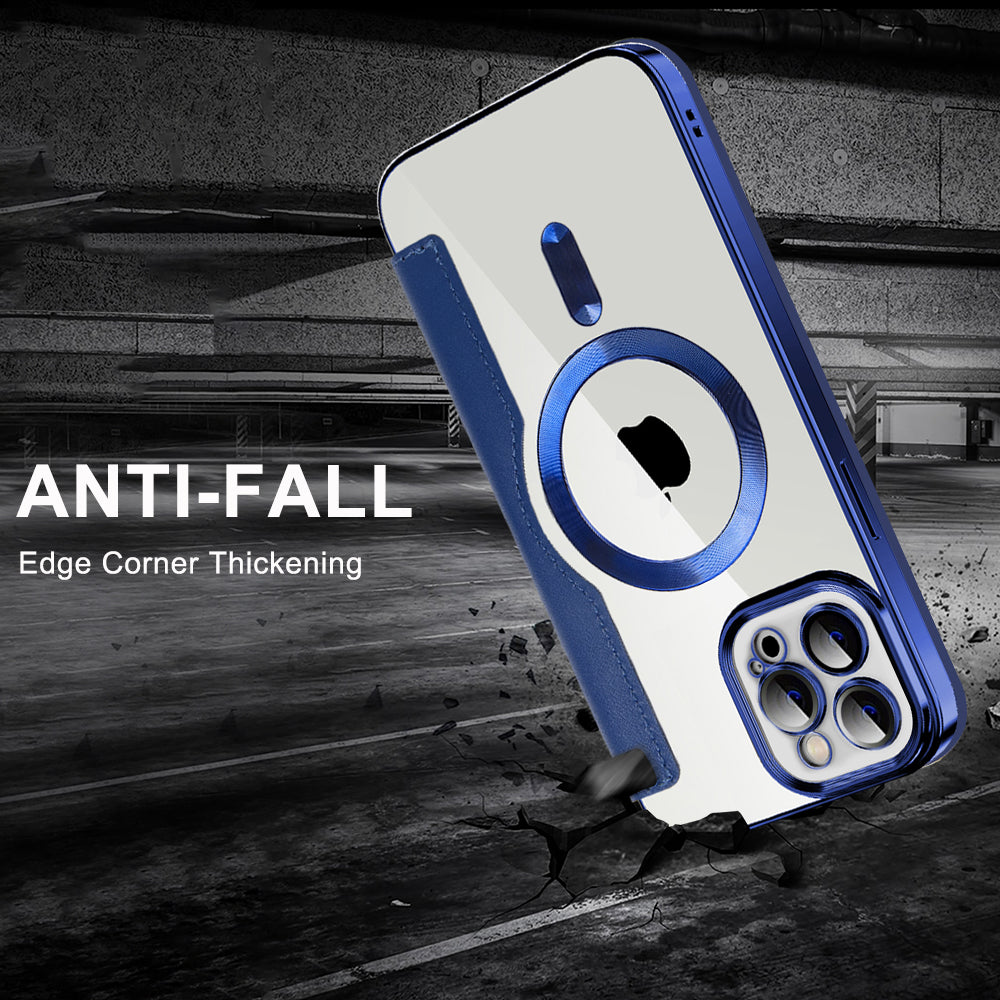 Capa MagSafe para Apple iPhone 11 Pro Max, Techsuit, SmartMag Book, Preta