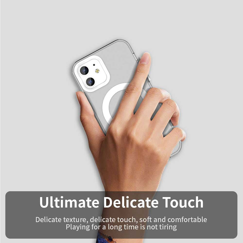 Capa MagSafe para Apple iPhone 12 / 12 Pro, Techsuit, CandyCase, Branca