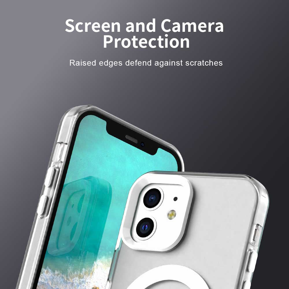 Capa MagSafe para Apple iPhone 12 / 12 Pro, Techsuit, CandyCase, Branca