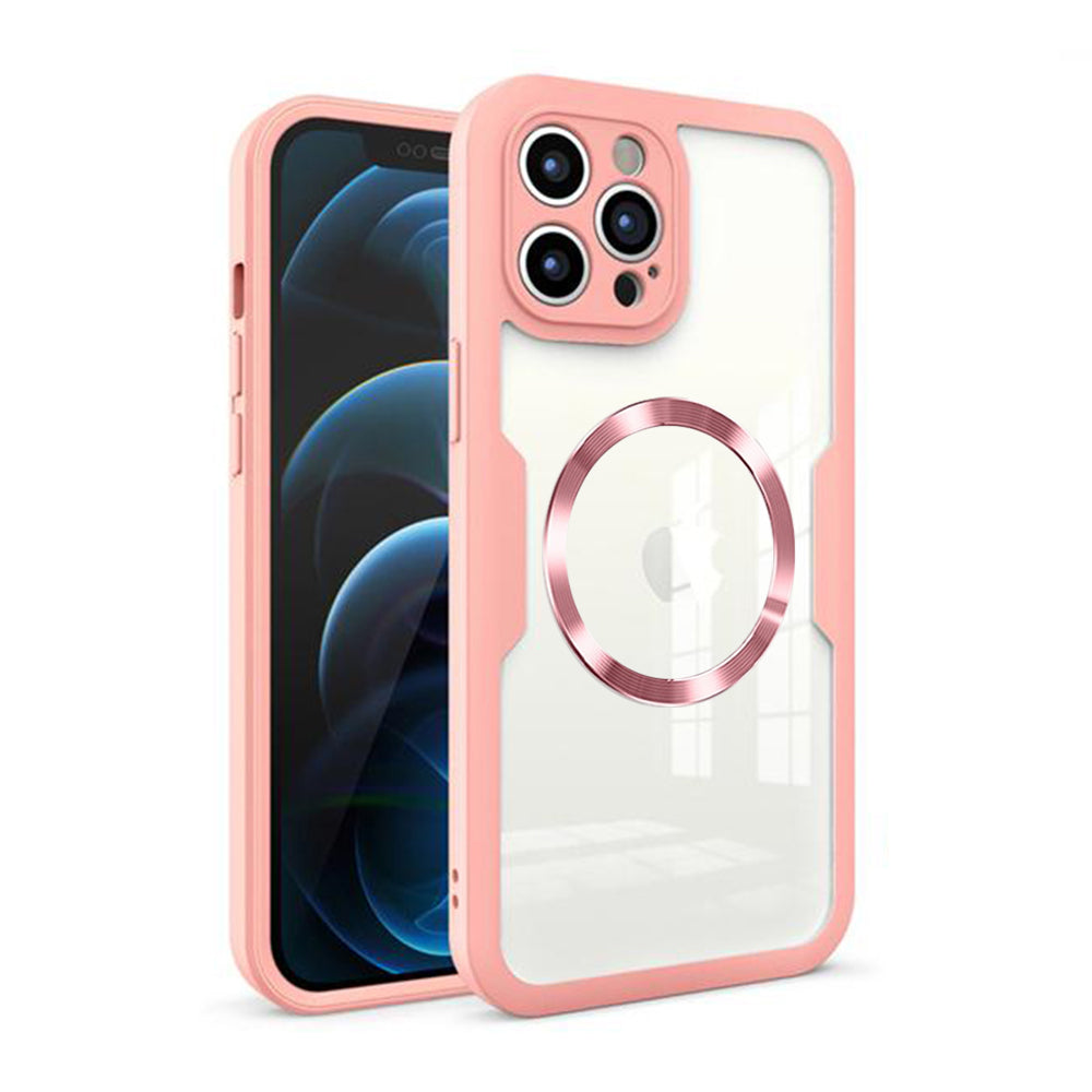 Capa MagSafe para Apple iPhone 12 Pro Max, Techsuit, ColorVerse 360, Rosa