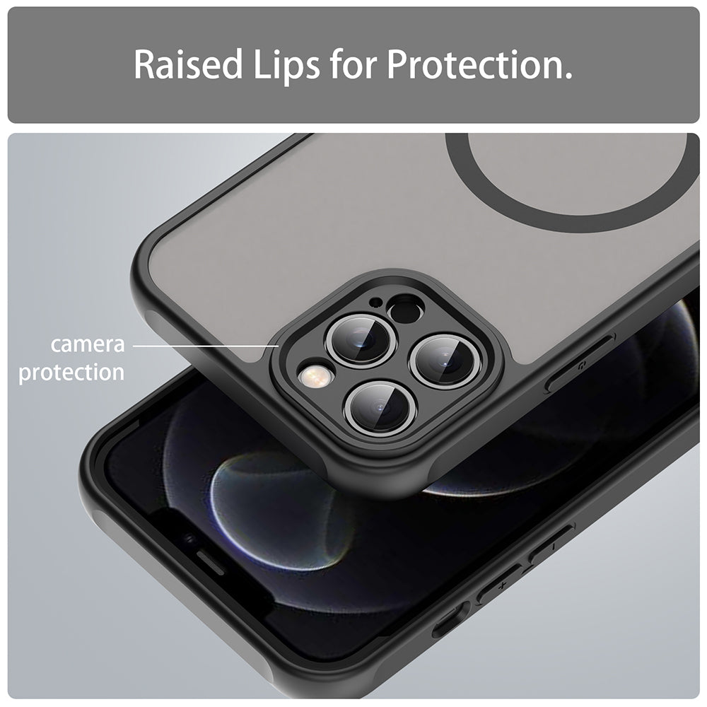 Capa MagSafe para Apple iPhone 12 Pro Max, Techsuit, HaloFrost II, Preta