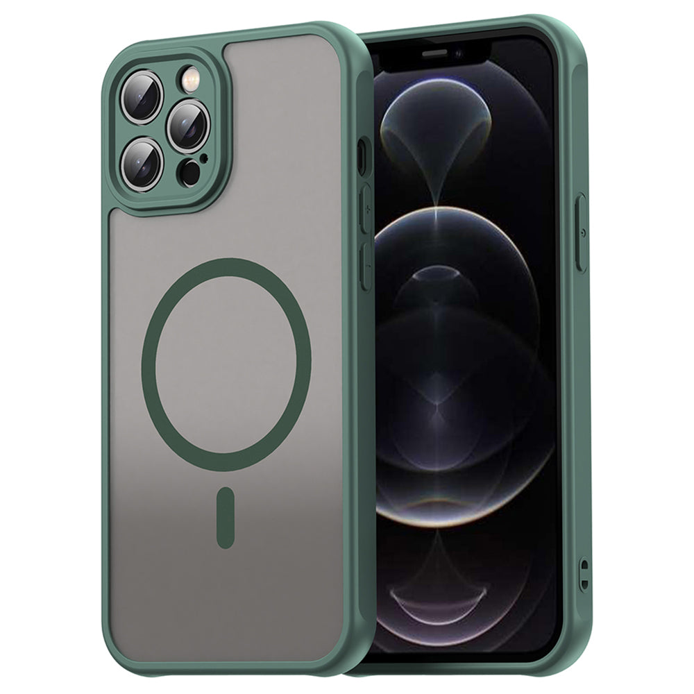 Capa MagSafe para Apple iPhone 12 Pro Max, Techsuit, HaloFrost II, Verde