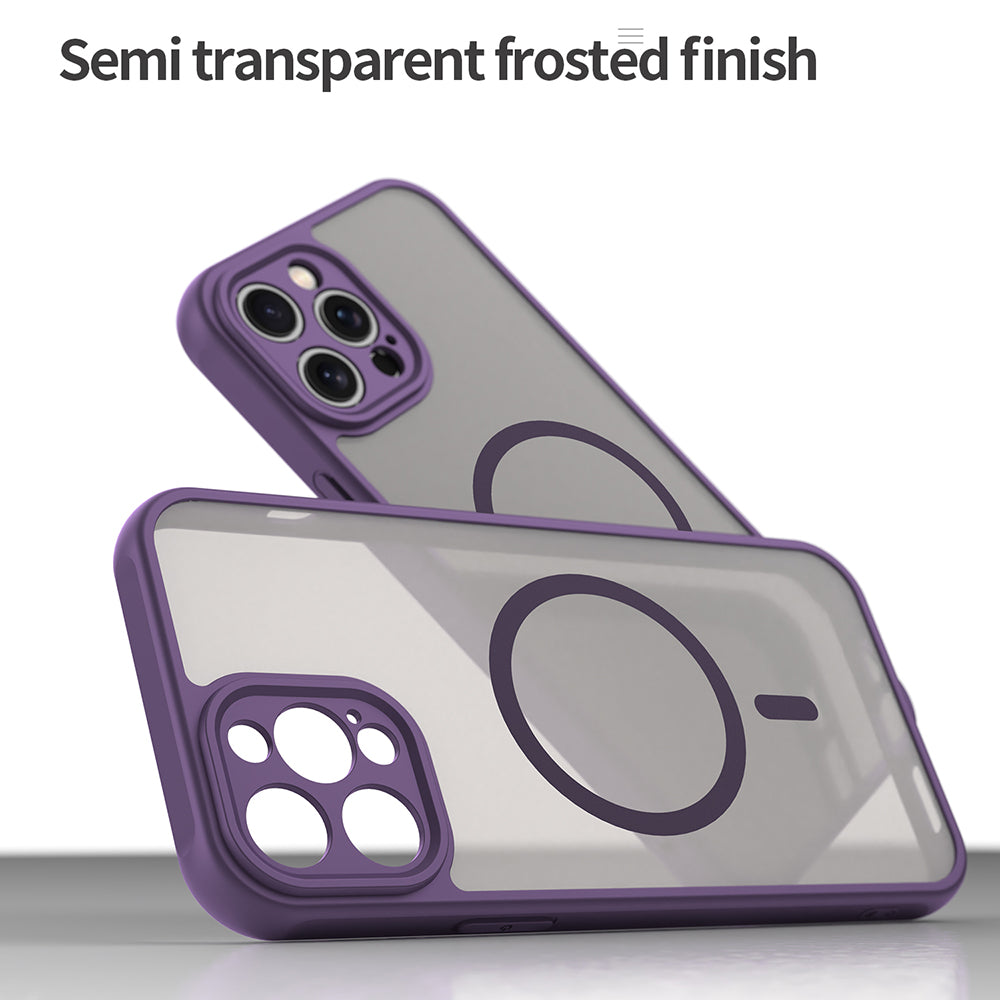 Capa MagSafe para Apple iPhone 12 Pro, Techsuit, HaloFrost II, Roxo