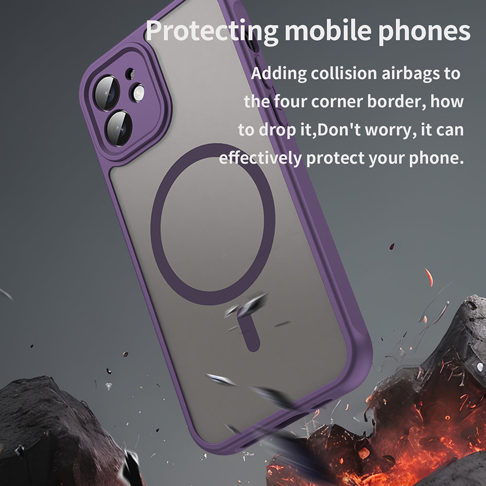 Capa MagSafe para Apple iPhone 12, Techsuit, HaloFrost II, Roxo