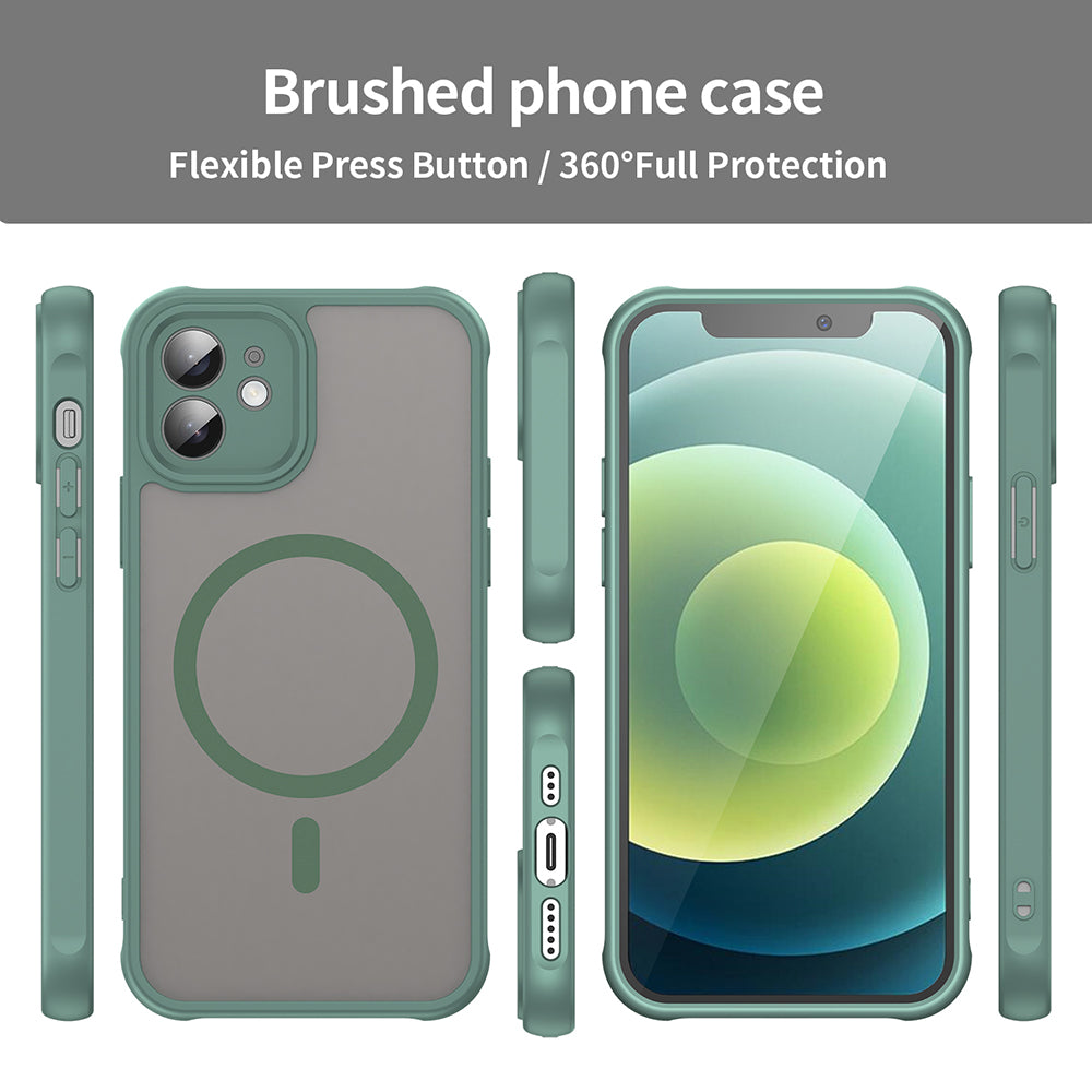 Capa MagSafe para Apple iPhone 12, Techsuit, HaloFrost II, Verde