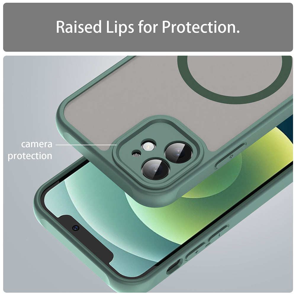 Capa MagSafe para Apple iPhone 12, Techsuit, HaloFrost II, Verde