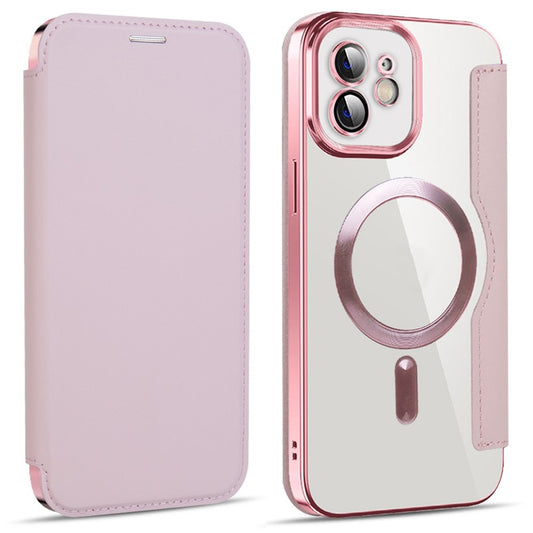 Capa MagSafe para Apple iPhone 12, Techsuit, SmartMag Book, Rosa