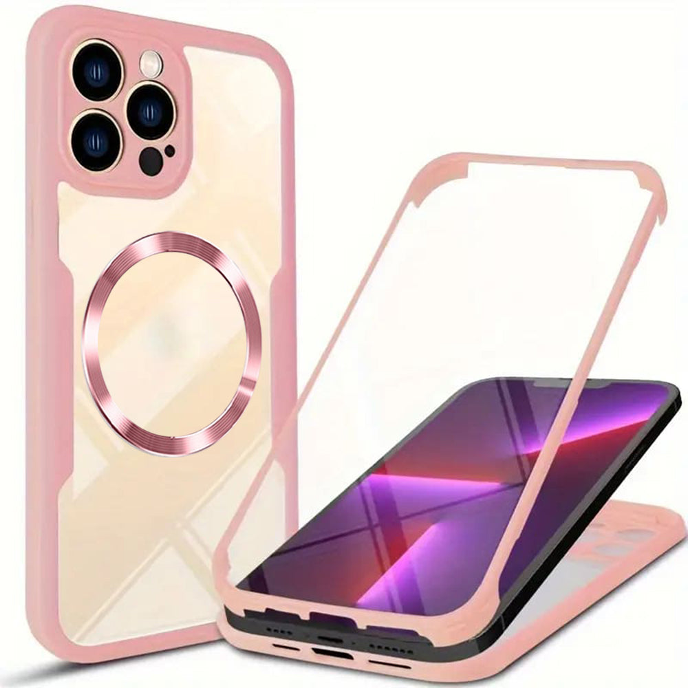Capa MagSafe para Apple iPhone 13 Pro Max, Techsuit, ColorVerse 360, Rosa