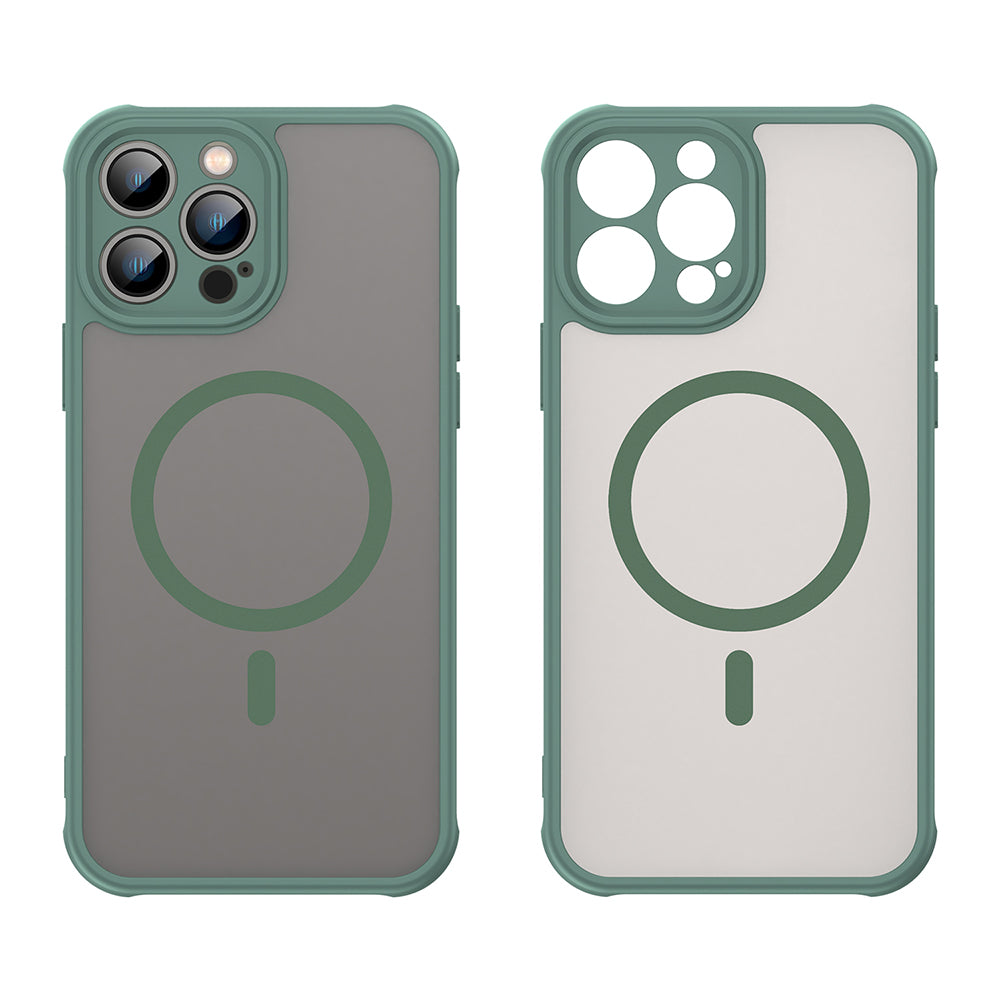 Capa MagSafe para Apple iPhone 13 Pro Max, Techsuit, HaloFrost II, Verde