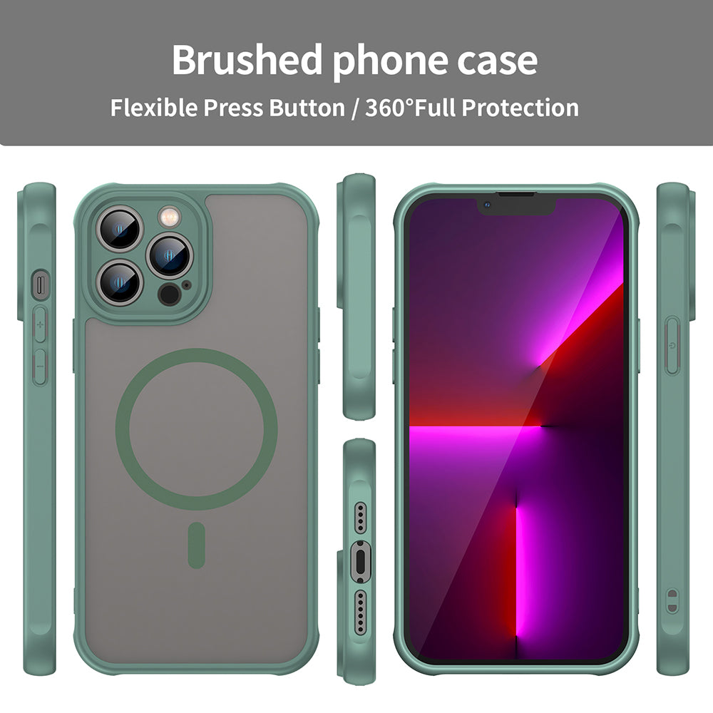 Capa MagSafe para Apple iPhone 13 Pro, Techsuit, HaloFrost II, Verde