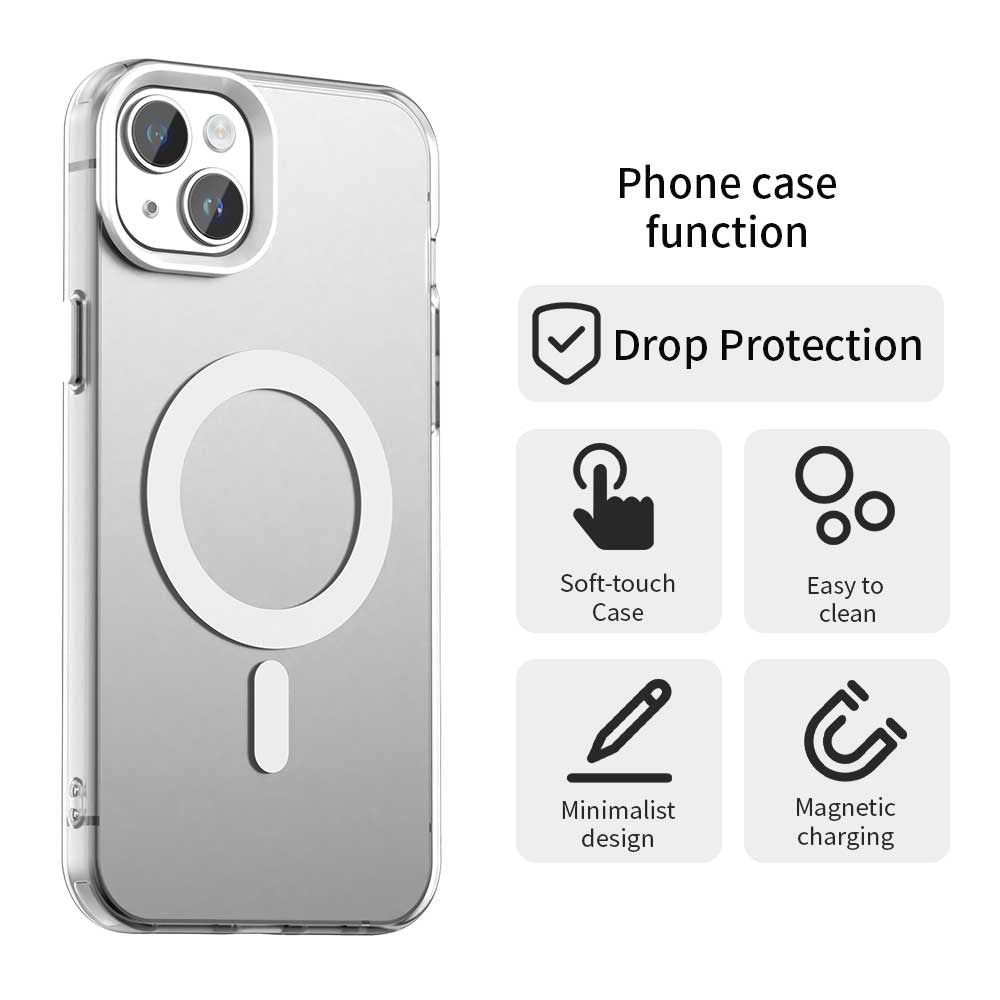 Capa MagSafe para Apple iPhone 13, Techsuit, CandyCase, Branca