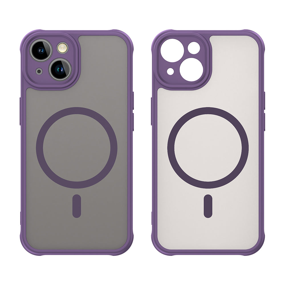 Capa MagSafe para Apple iPhone 13, Techsuit, HaloFrost II, Roxo