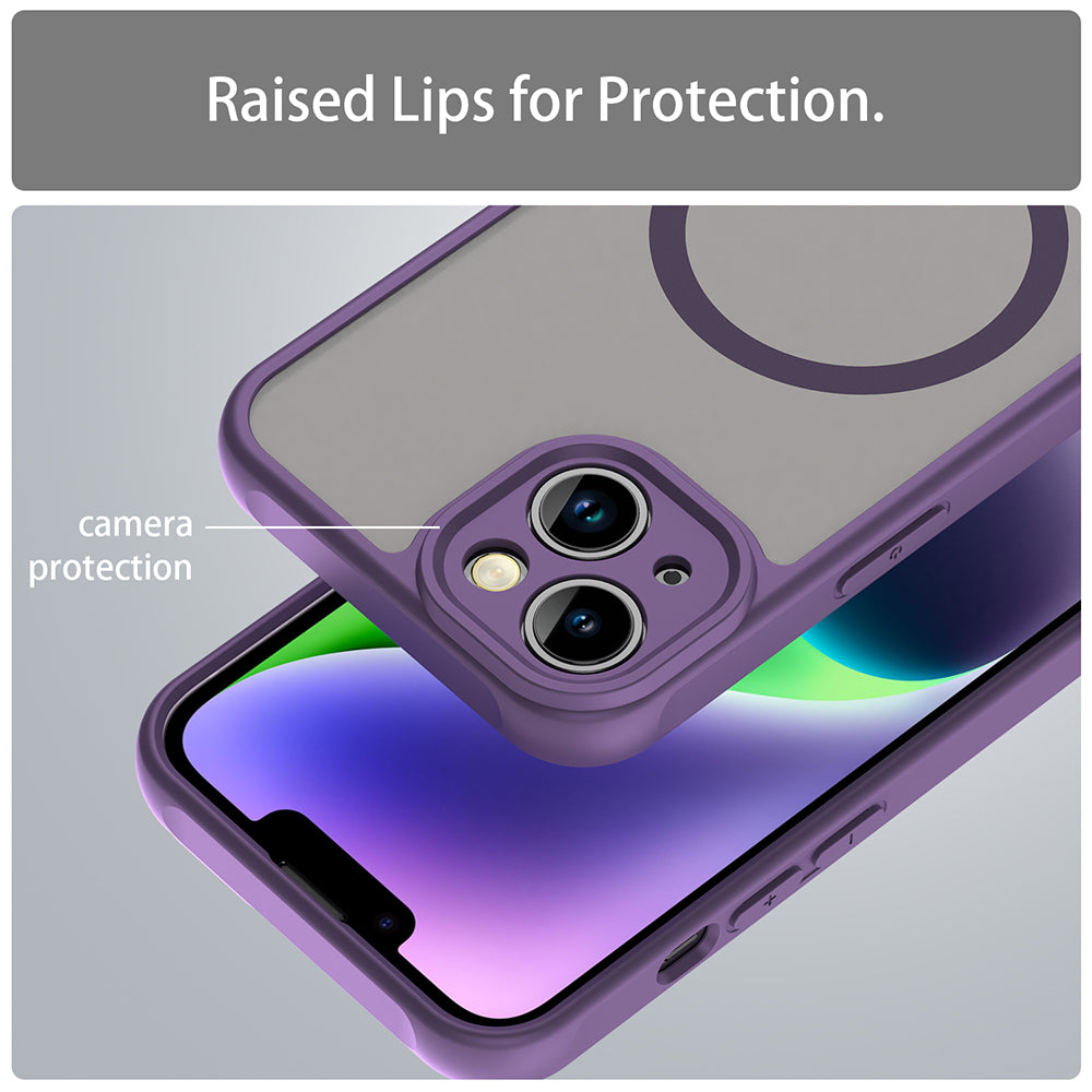 Capa MagSafe para Apple iPhone 13, Techsuit, HaloFrost II, Roxo
