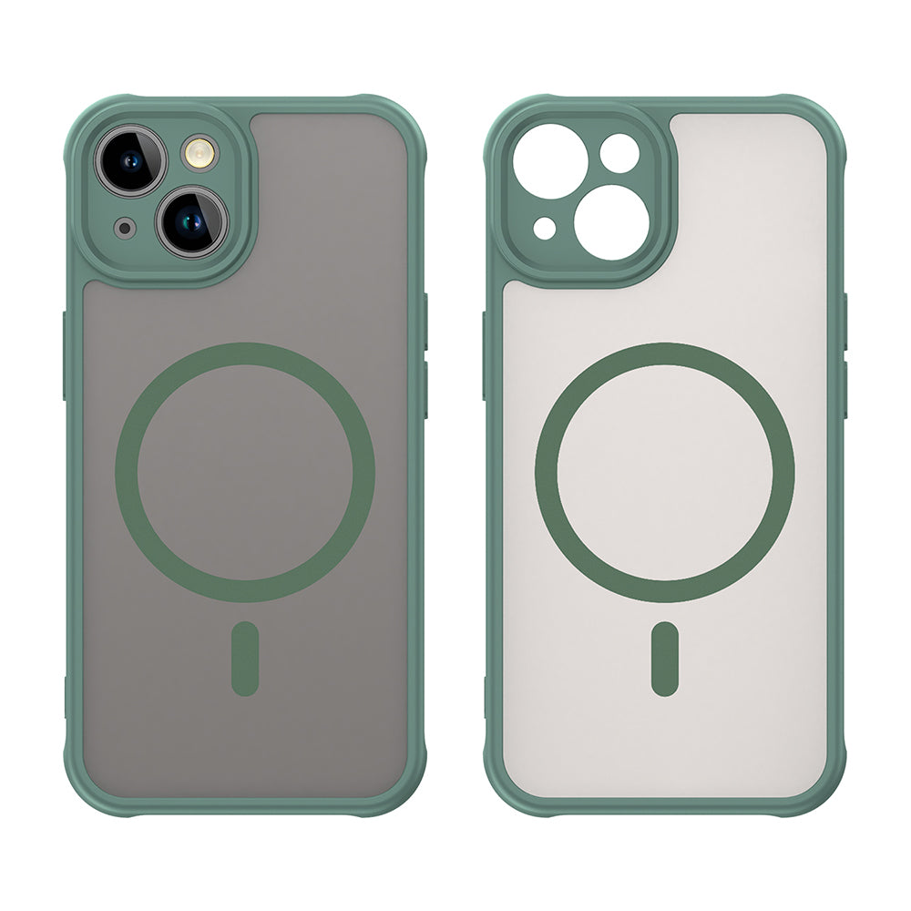 Capa MagSafe para Apple iPhone 13, Techsuit, HaloFrost II, Verde