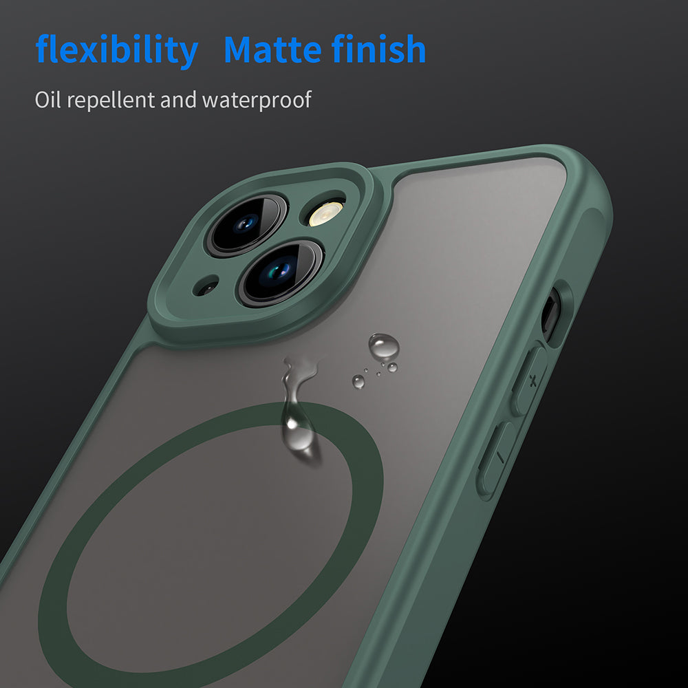 Capa MagSafe para Apple iPhone 13, Techsuit, HaloFrost II, Verde
