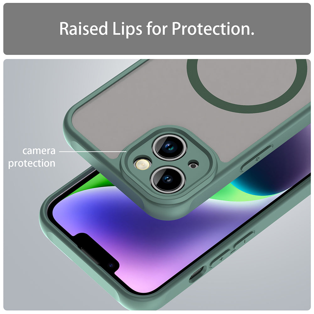 Capa MagSafe para Apple iPhone 13, Techsuit, HaloFrost II, Verde