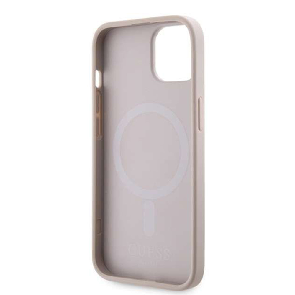 Capa MagSafe para Apple iPhone 14, Guess, GCube Stripes, Rosa