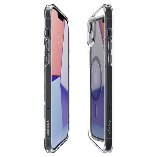 Capa MagSafe para Apple iPhone 14 Plus, Spigen, Ultra Hybrid Carbon, Transparente