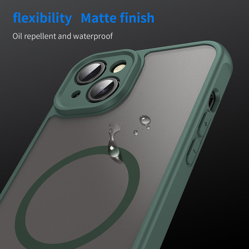 Capa MagSafe para Apple iPhone 14 Plus, Techsuit, HaloFrost II, Verde