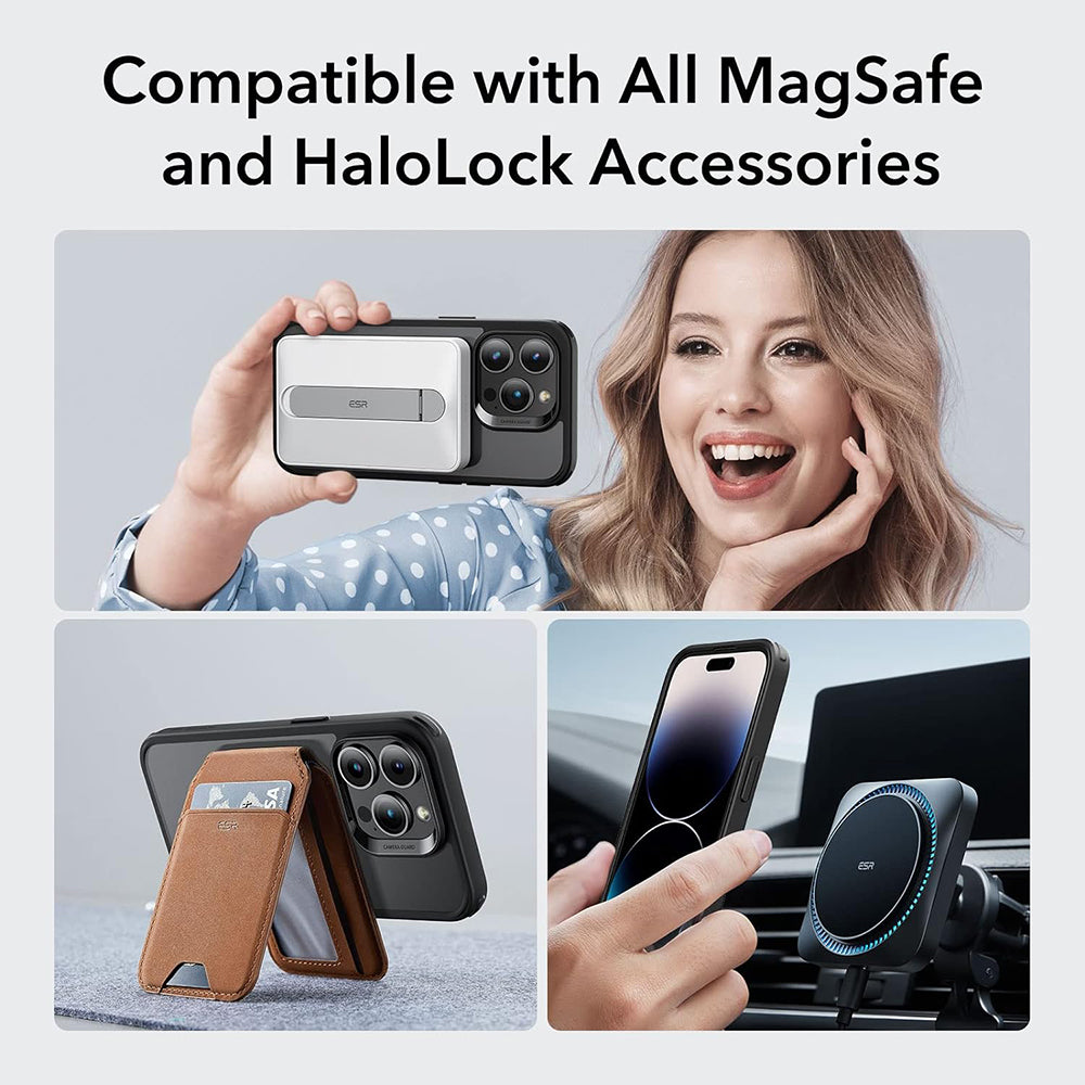 Capa MagSafe para Apple iPhone 14 Pro, ESR, Classic Hybrid, Preto Satinado