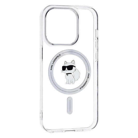 Capa MagSafe para Apple iPhone 14 Pro Max, Karl Lagerfeld, IML Choupette, Transparente