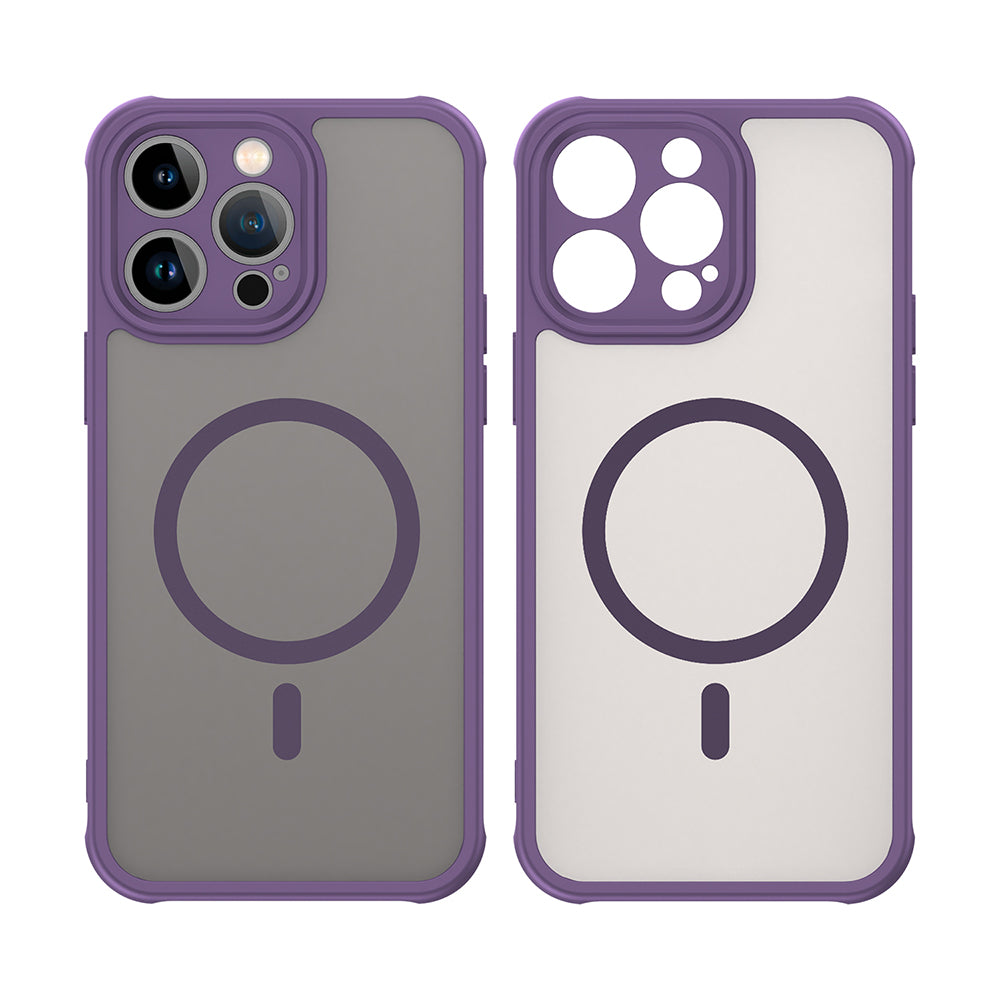 Capa MagSafe para Apple iPhone 14 Pro, Techsuit, HaloFrost II, Roxo