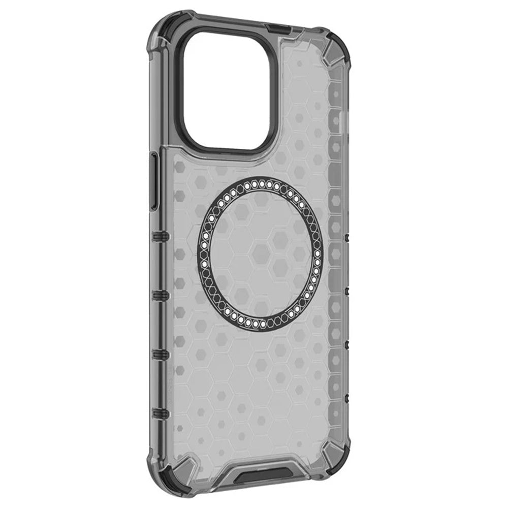 Capa MagSafe para Apple iPhone 14 Pro, Techsuit, HoneyComb Shield, Branca