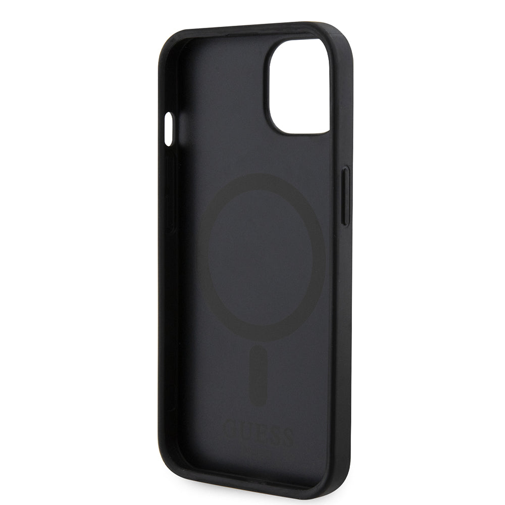 Capa MagSafe para Apple iPhone 15, Guess, GCube Stripes, Preta