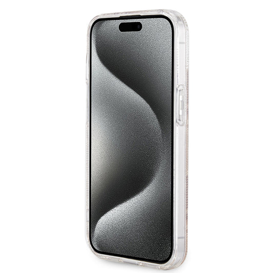 Capa MagSafe para Apple iPhone 15, Guess, IML Gcube, Castanho