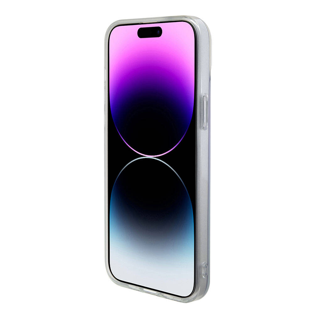 Capa MagSafe para Apple iPhone 15, Guess, IML Iridescente, Roxo