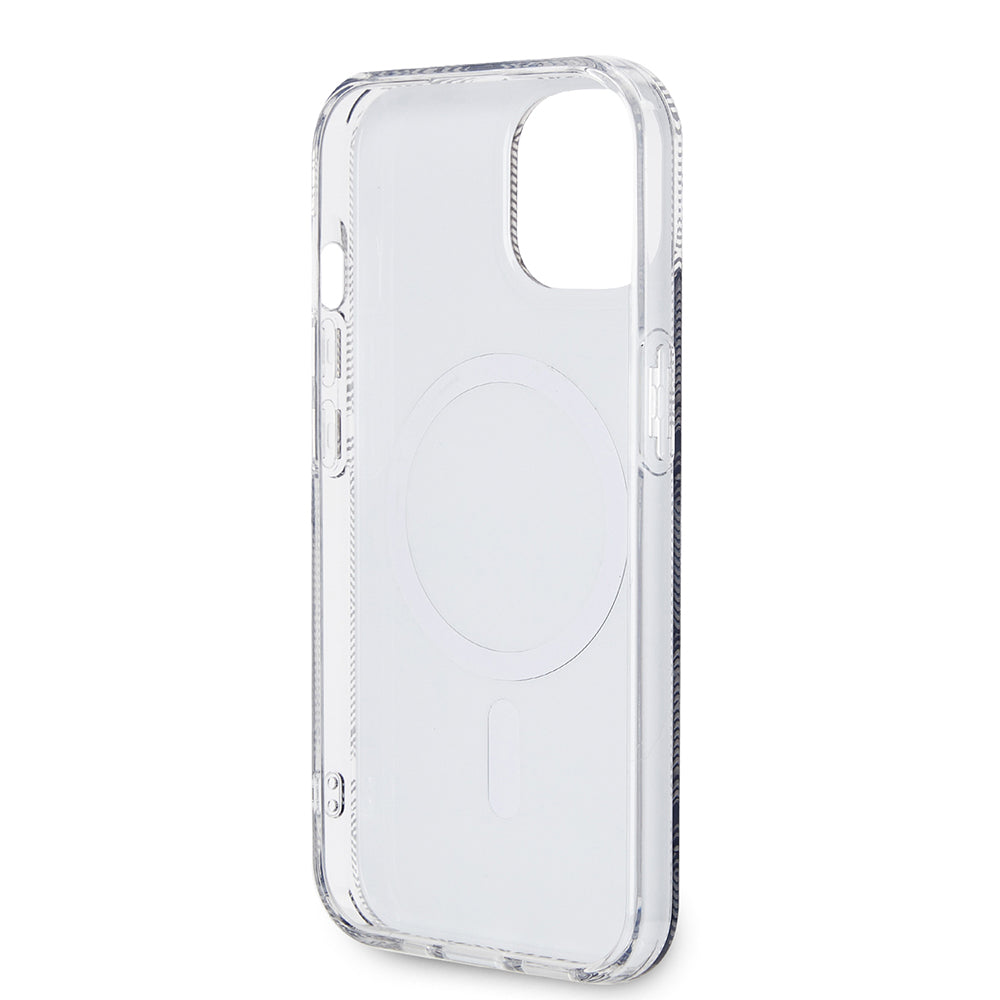Capa MagSafe para Apple iPhone 15 Plus, Guess, IML Gcube, Preta
