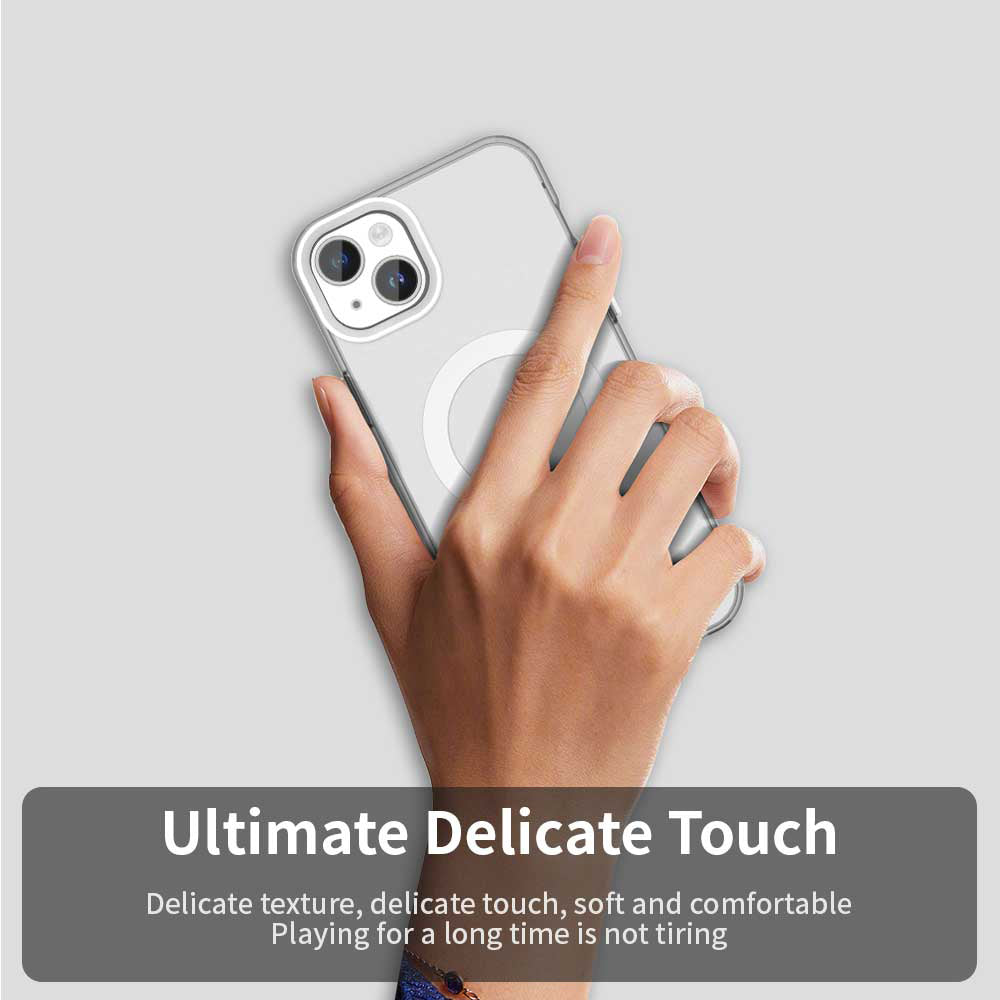 Capa MagSafe para Apple iPhone 15 Plus, Techsuit, CandyCase, Branca