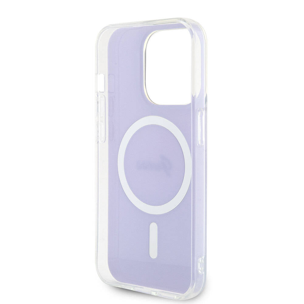 Capa MagSafe para Apple iPhone 15 Pro, Guess, IML Iridescente, Roxo