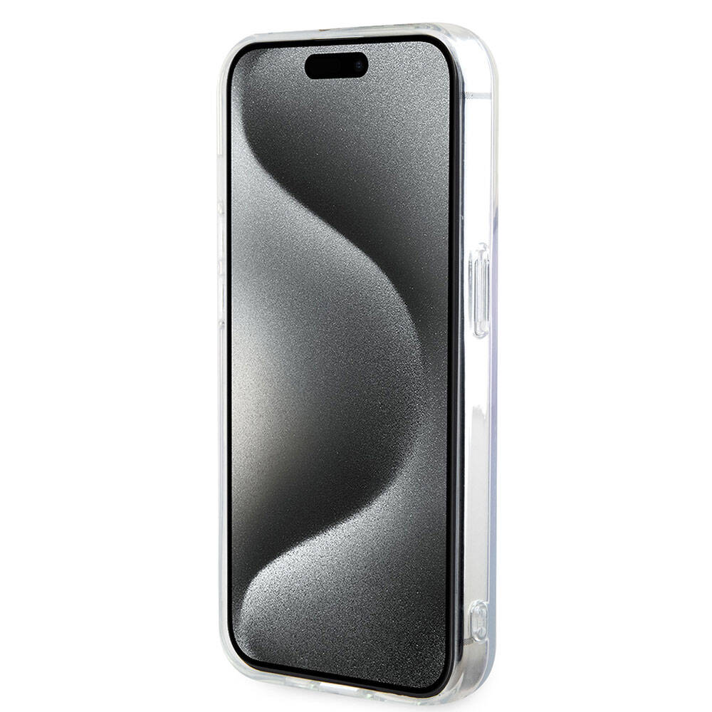 Capa MagSafe para Apple iPhone 15 Pro, Guess, IML Iridescente, Roxo