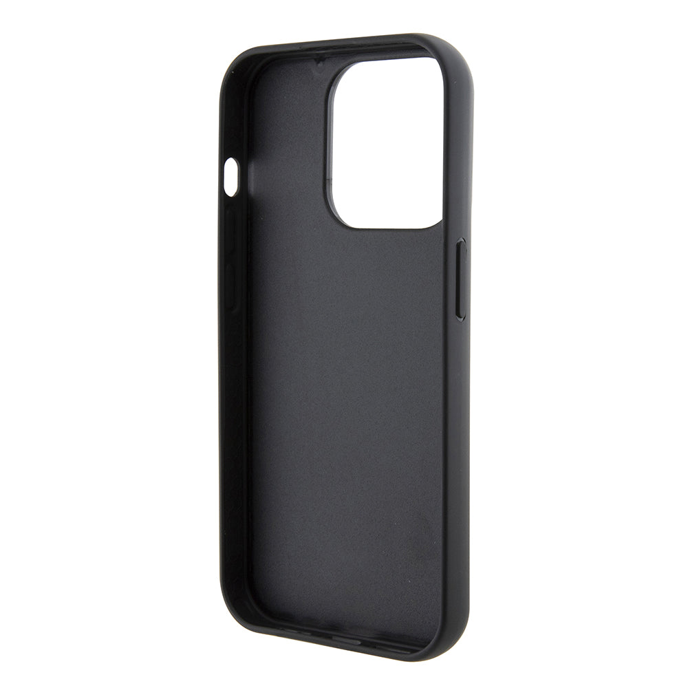 Capa MagSafe para Apple iPhone 15 Pro, Karl Lagerfeld, Saffiano Gripstand Choupette, Preta