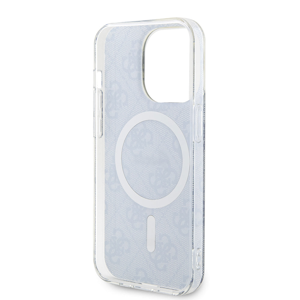 Capa MagSafe para Apple iPhone 15 Pro Max, Guess, IML 4G, Azul