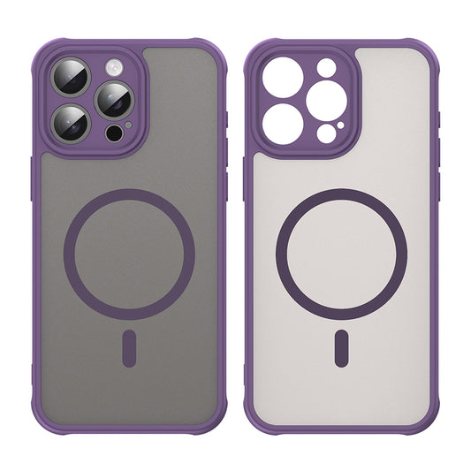Capa MagSafe para Apple iPhone 15 Pro Max, Techsuit, HaloFrost II, Roxo