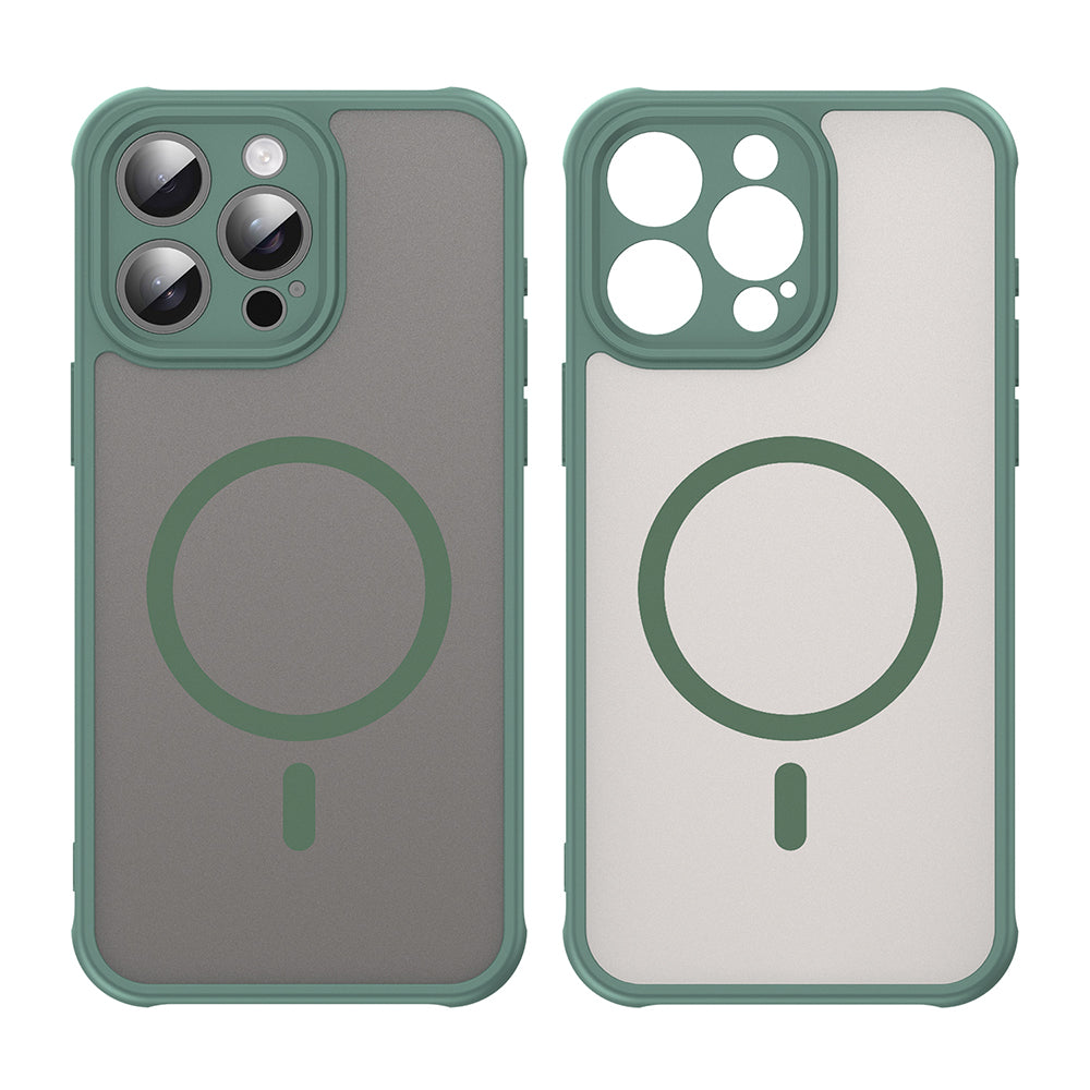 Capa MagSafe para Apple iPhone 15 Pro, Techsuit, HaloFrost II, Verde