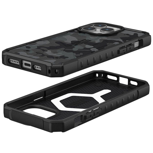 Capa MagSafe para Apple iPhone 15 Pro, Urban Armor Gear, Pathfinder SE Midnight Camo, Camuflagem