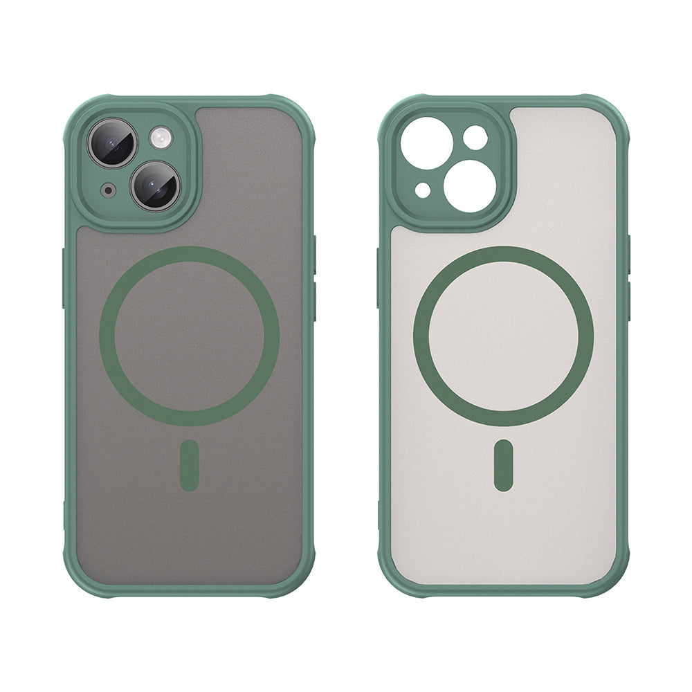 Capa MagSafe para Apple iPhone 15, Techsuit, HaloFrost II, Verde
