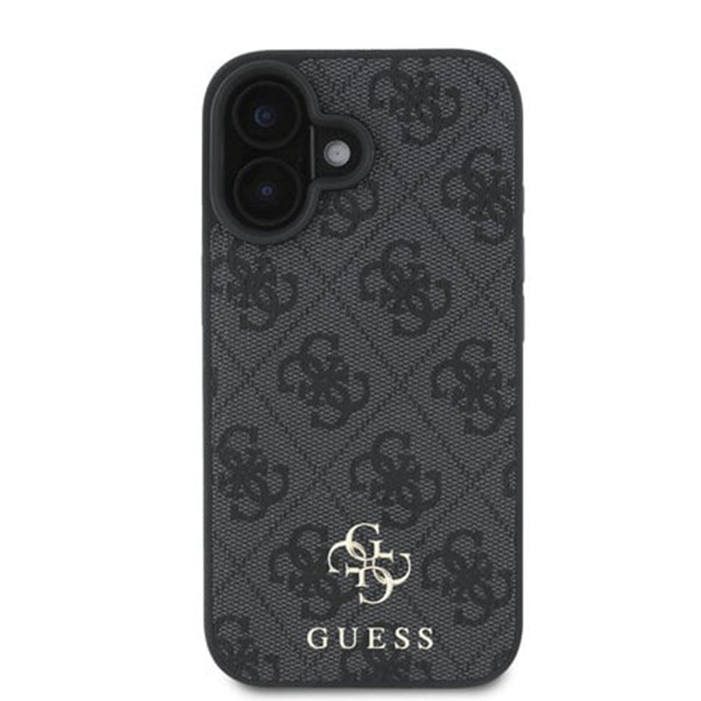 Capa MagSafe para Apple iPhone 16, Guess, 4G Classic, Preta