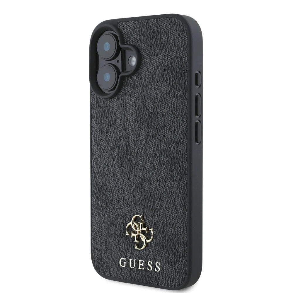 Capa MagSafe para Apple iPhone 16, Guess, 4G Classic, Preta