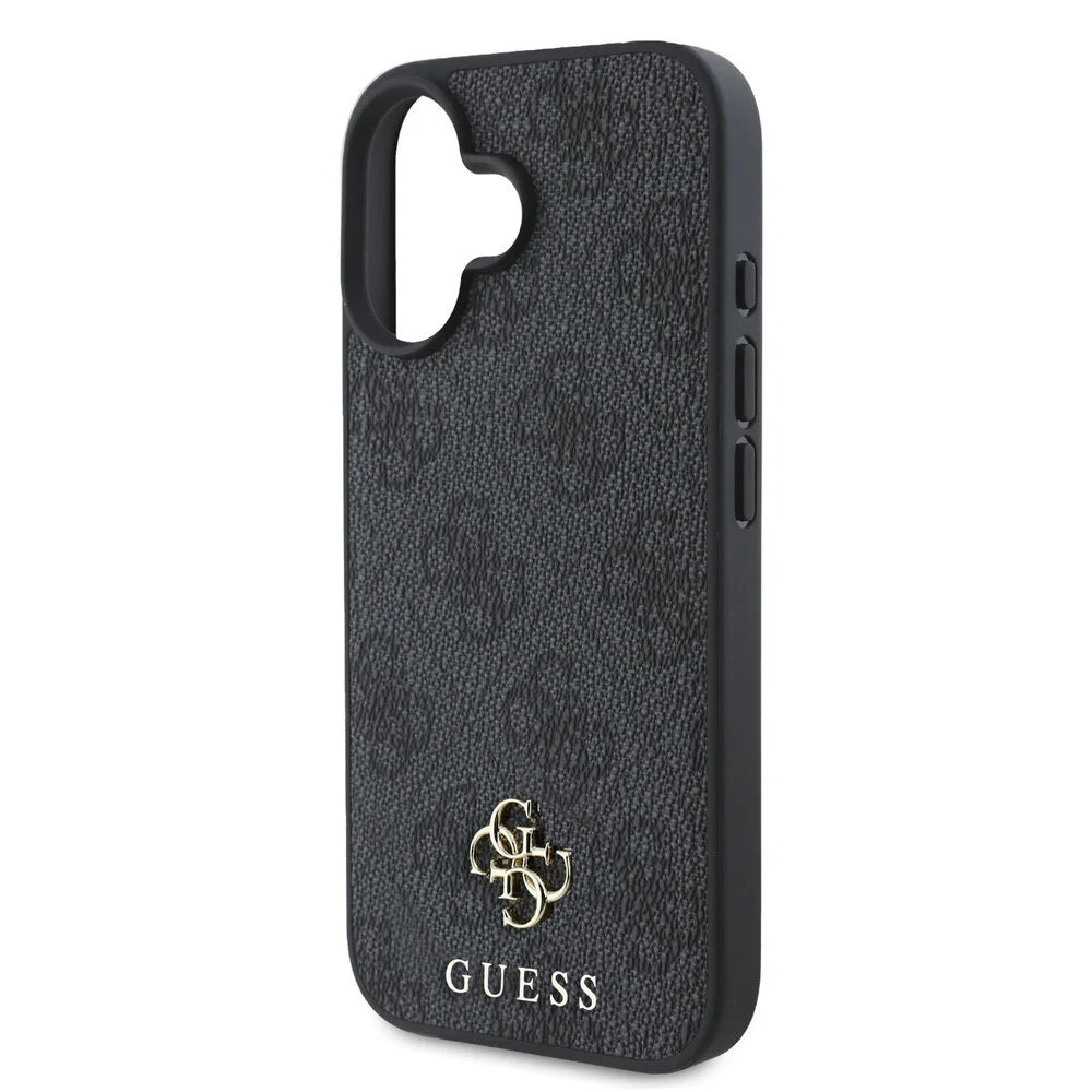 Capa MagSafe para Apple iPhone 16, Guess, 4G Classic, Preta