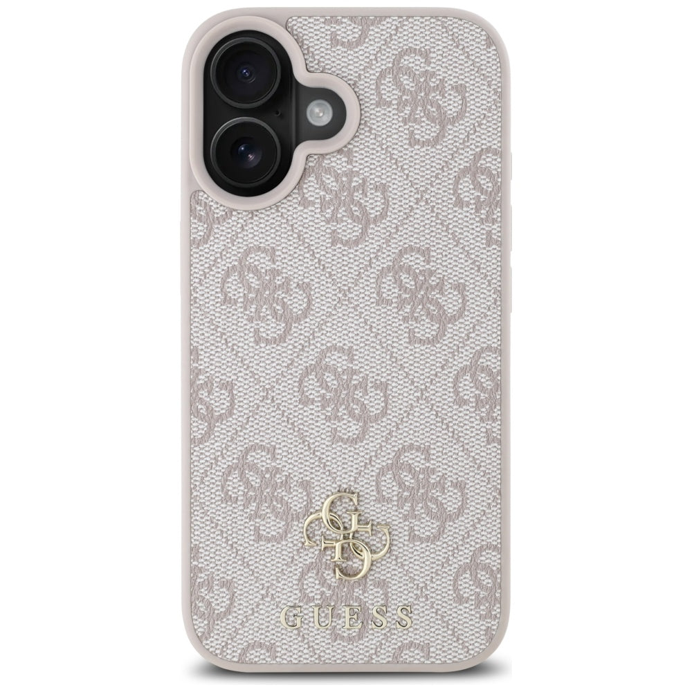 Capa MagSafe para Apple iPhone 16, Guess, 4G Small and Classic Logo, Rosa