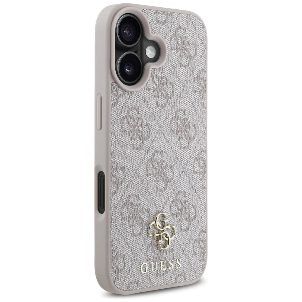 Capa MagSafe para Apple iPhone 16, Guess, 4G Small and Classic Logo, Rosa